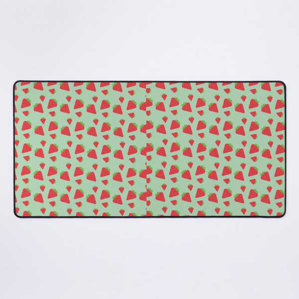 Item preview, Strawberry Pattern on Light Aesthetic Green designed and sold by the-tala.