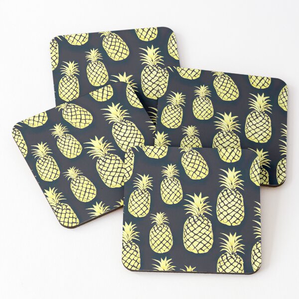 Item preview, Golden pineapple pattern  designed and sold by artsyworldart.