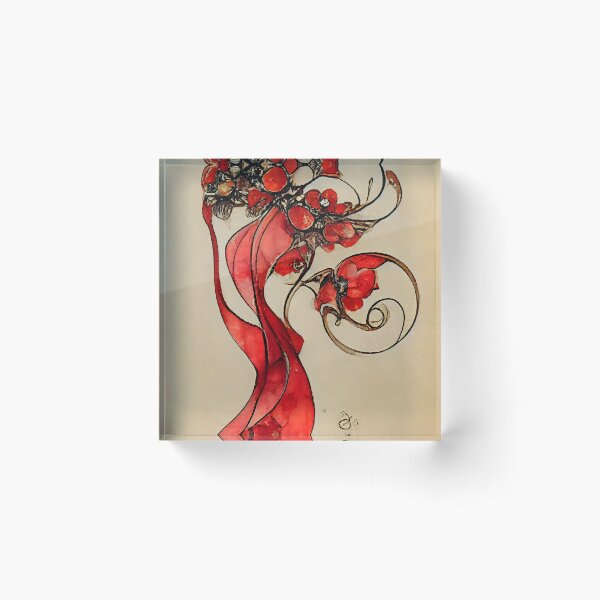 Item preview, Red leaf 02 designed and sold by sci-fAI.