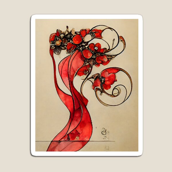 Item preview, Red leaf 02 designed and sold by sci-fAI.