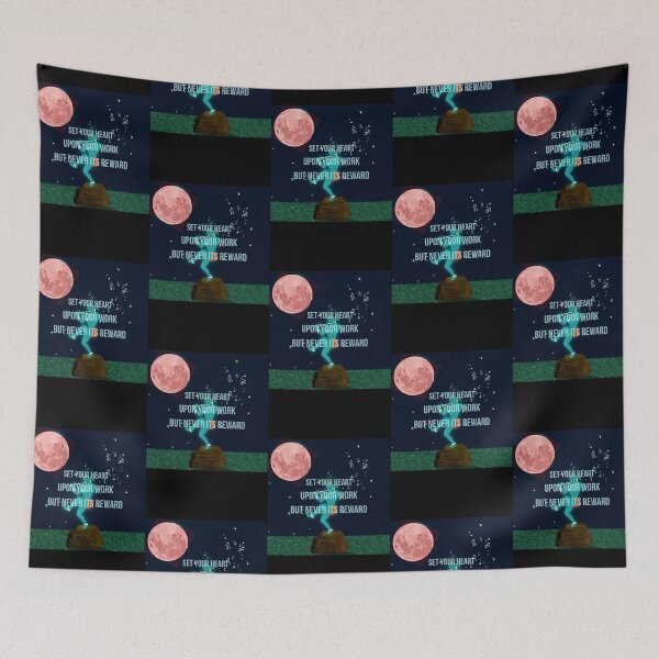 Item preview, Lord Krishna Quotes Set Your Heart Upon Your Work But Never its Reward  designed and sold by HoldyTaylor.