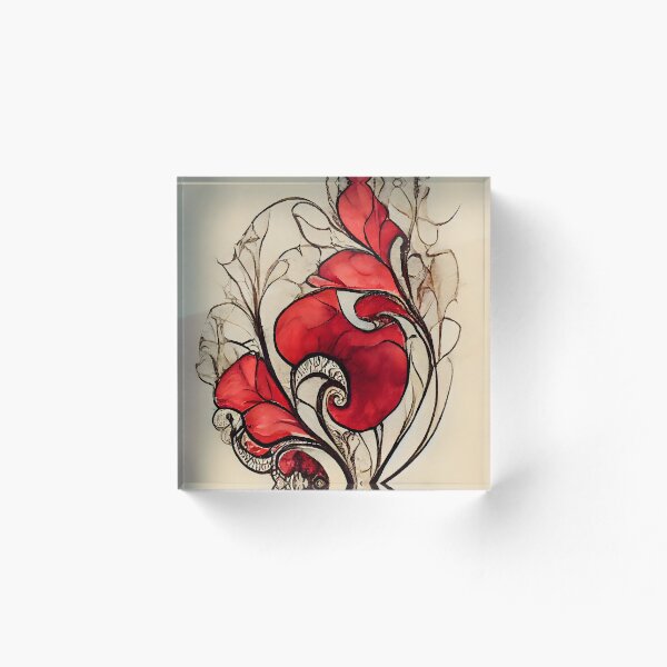 Item preview, Red leaf 03 designed and sold by sci-fAI.