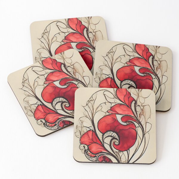 Item preview, Red leaf 03 designed and sold by sci-fAI.