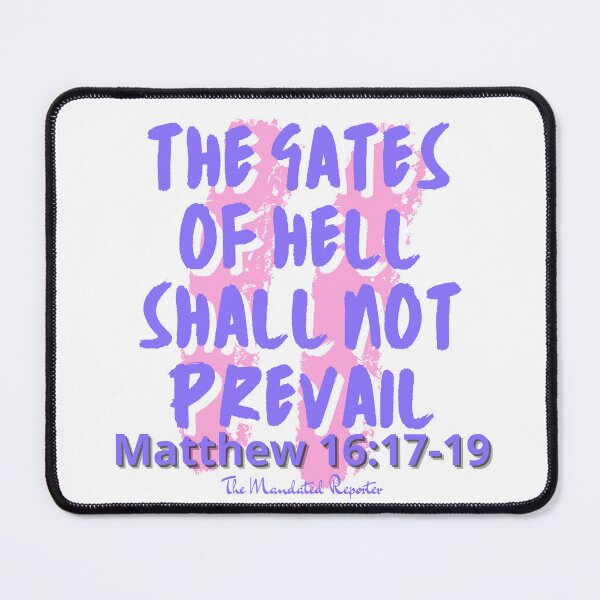 Item preview, The Gates of Hell Shall Not Prevail - White designed and sold by TheReporter1.