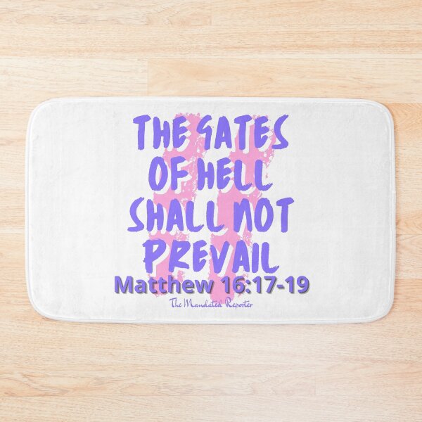 Item preview, The Gates of Hell Shall Not Prevail - White designed and sold by TheReporter1.