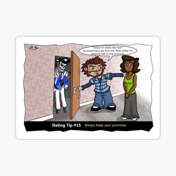 Item preview, Dating Tip #15 Keep your promises - funny joke designed and sold by mmadcomics.