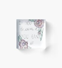 DREAM. Acrylic Block