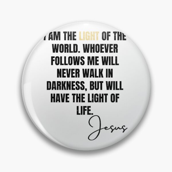 Item preview, The light of the world (distressed design) - BlackGold Lettering designed and sold by HoldyTaylor.
