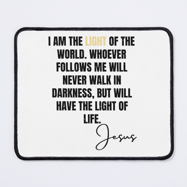 Item preview, The light of the world (distressed design) - BlackGold Lettering designed and sold by HoldyTaylor.