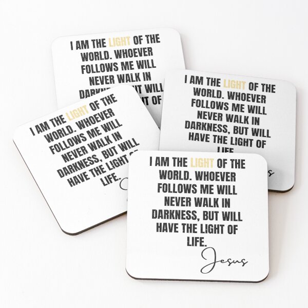 Item preview, The light of the world (distressed design) - BlackGold Lettering designed and sold by HoldyTaylor.
