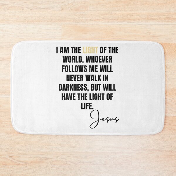 Item preview, The light of the world (distressed design) - BlackGold Lettering designed and sold by HoldyTaylor.