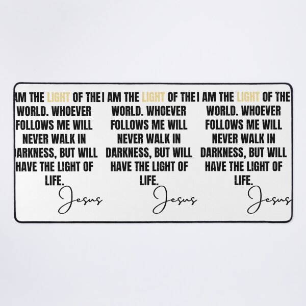 Item preview, The light of the world (distressed design) - BlackGold Lettering designed and sold by HoldyTaylor.