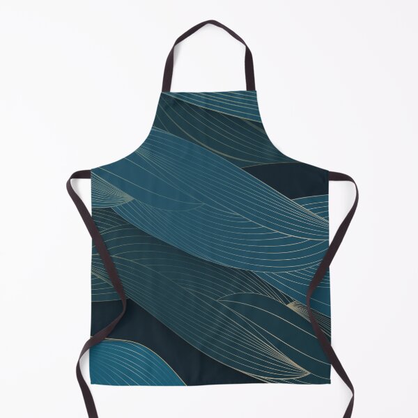 Item preview, Art Deco Blue Leaves designed and sold by OtterFactory.