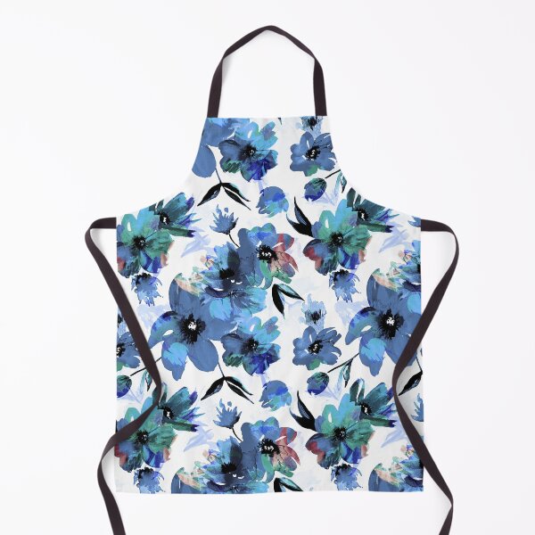 Item preview, Blue flowers in watercolor designed and sold by OtterFactory.