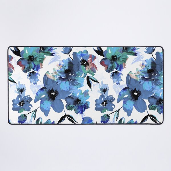 Item preview, Blue flowers in watercolor designed and sold by OtterFactory.