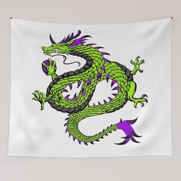 Item preview, Eastern Dragon Toxic Green designed and sold by COBALTxSTRIKE.