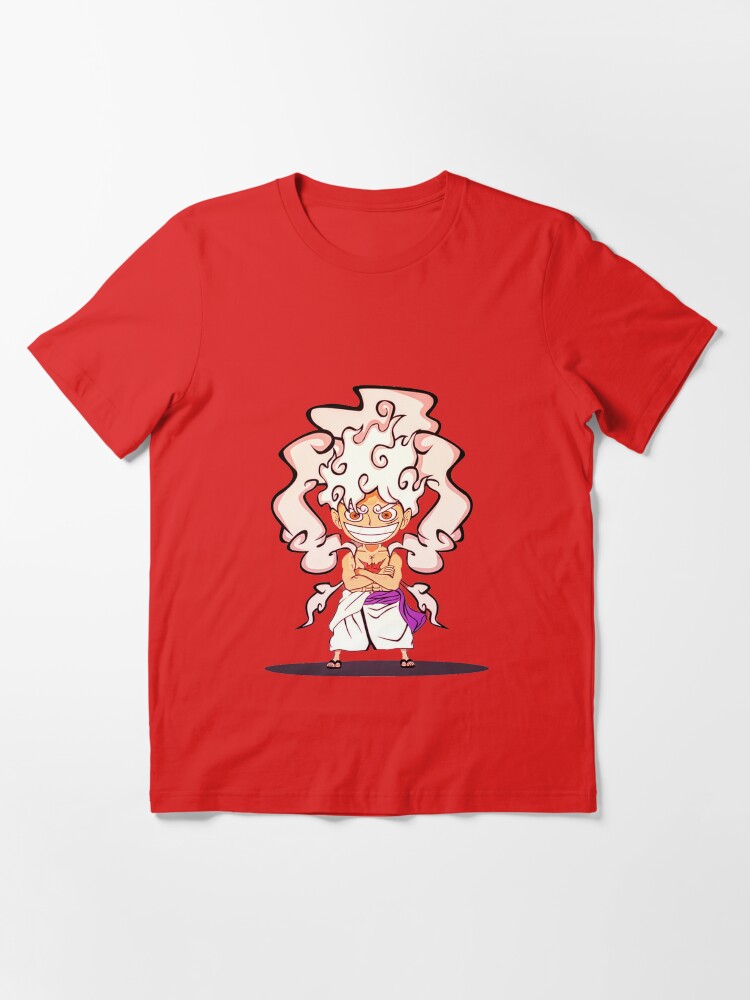 Tshirt design based on luffy gear 5 from one piece anime