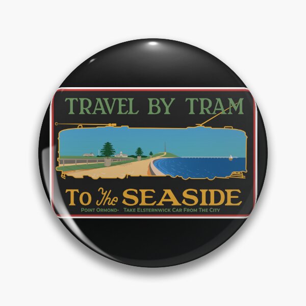 Item preview, Travel by Tram to the Seaside designed and sold by Green-over-red.