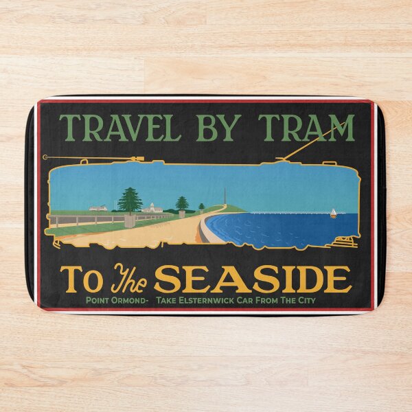 Item preview, Travel by Tram to the Seaside designed and sold by Green-over-red.