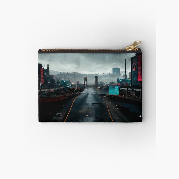 Item preview, A Lonely Road from an Empty City and a Young Girl Walking Alone in the Street designed and sold by FiniteRoyal.
