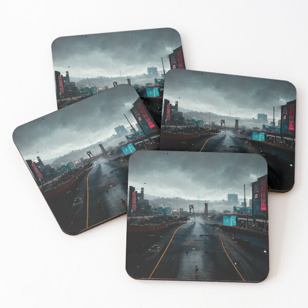 Item preview, A Lonely Road from an Empty City and a Young Girl Walking Alone in the Street designed and sold by FiniteRoyal.