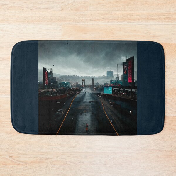 Item preview, A Lonely Road from an Empty City and a Young Girl Walking Alone in the Street designed and sold by FiniteRoyal.