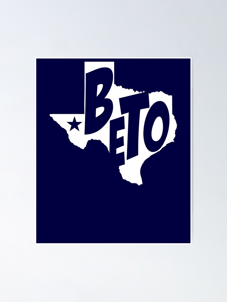 Imagen 1 de 3, Póster con la obra Beto Texas Map Beto for Governor 2022 Vote Beto Gear, diseñada y vendida por DynamicDesign.