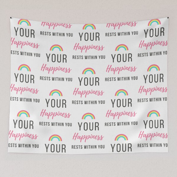 Item preview, Your Happiness Rests Within You  Lord Krishna Quotes designed and sold by HoldyTaylor.
