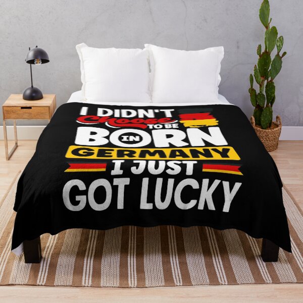 Item preview, German Germany German Flag I Just Got Lucky Funny designed and sold by ShopTheStyle.