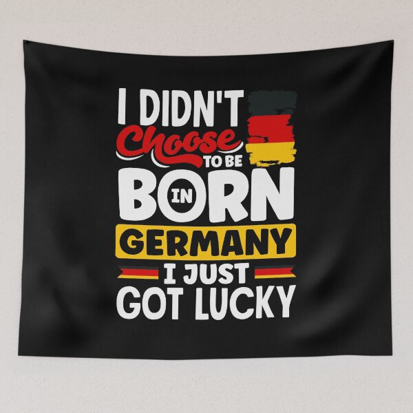 Item preview, German Germany German Flag I Just Got Lucky Funny designed and sold by ShopTheStyle.