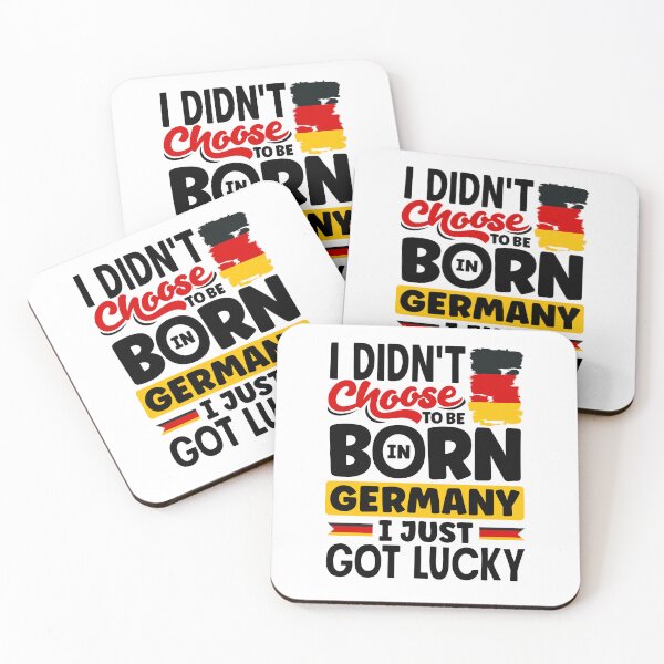 Item preview, German Germany German Flag I Just Got Lucky Funny designed and sold by ShopTheStyle.