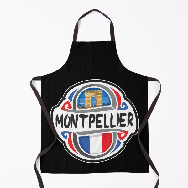 Item preview, Montpellier France Flag Badge Travel Souvenir Stamp designed and sold by TeeHome.