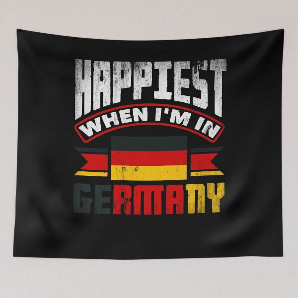 Item preview, German Germany German Flag Happiest When Im In Germany designed and sold by ShopTheStyle.