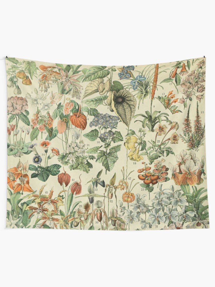 Alternate view of Adolphe Millot Fleurs Vintage Flowers Tapestry