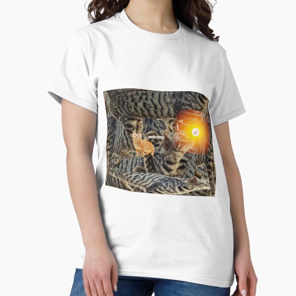 Item preview, welcome - weirdcore kitties design designed and sold by holo 2000.