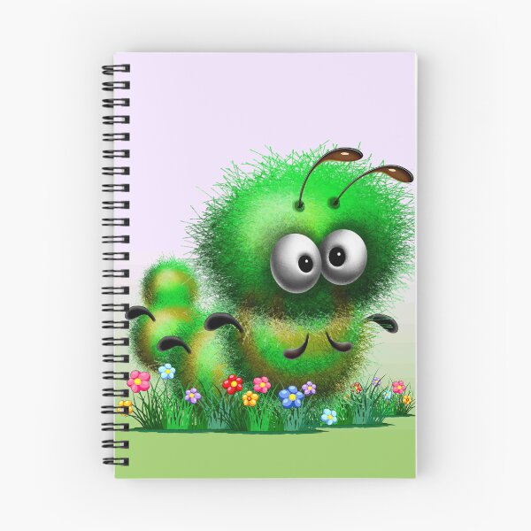 Item preview, Fluffy Caterpillar Worm Bug Funny Cartoon Character designed and sold by BluedarkArt.