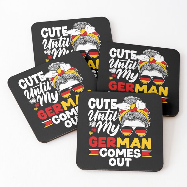 Item preview, German Germany German Flag Cute Until My German Comes Out designed and sold by ShopTheStyle.