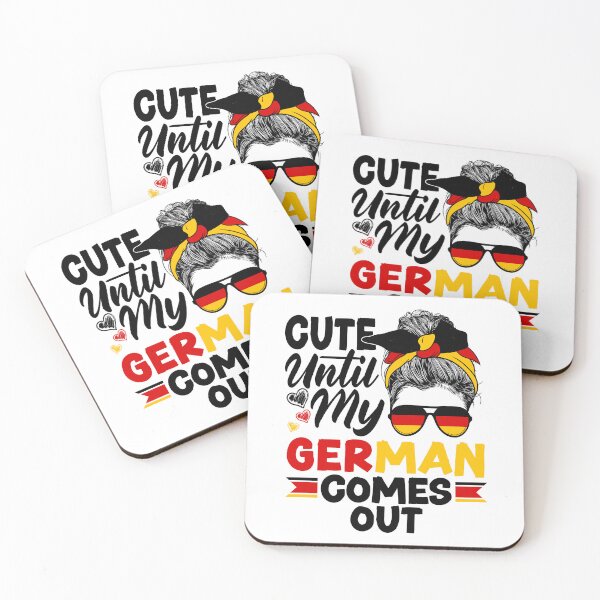 Item preview, German Germany German Flag Cute Until My German Comes Out designed and sold by ShopTheStyle.