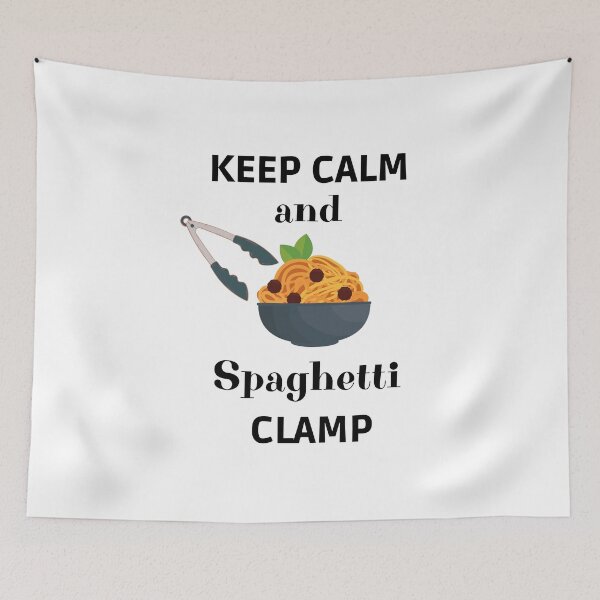 Item preview, Keep calm and spaghetti clamp designed and sold by Rubi16.
