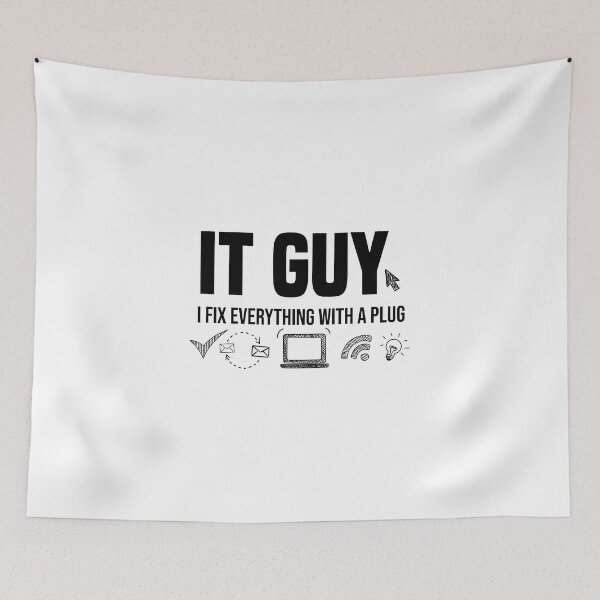 Item preview, Sassy funny sarcastic offended Rude saying it guy i fix everything with a plug designed and sold by joygift369.