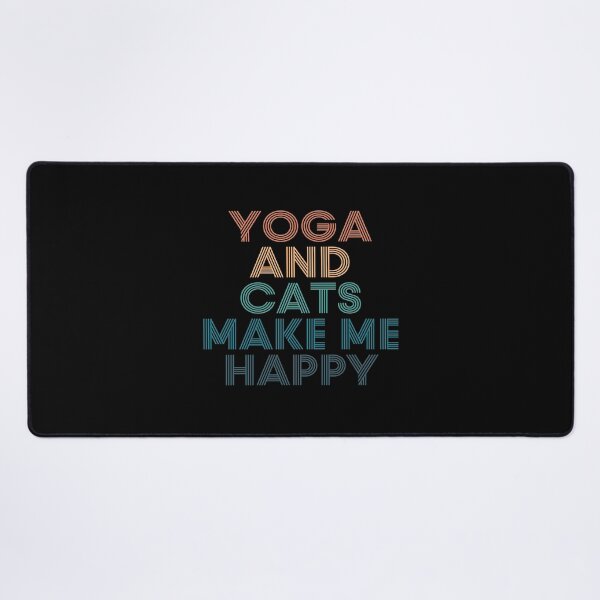 Item preview, Yoga And Cats Make Me Happy- Gift for Yoga & Cats Fans designed and sold by kindxinn.