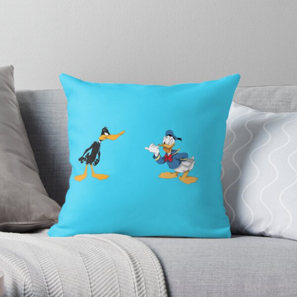 Copy of Copy of Donald Duck Angry Grumpy This Is My Happy Throw Pillow
