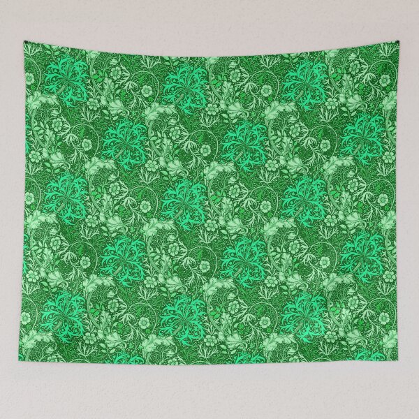 Item preview, Art Nouveau Seaweed Floral, Emerald Green  designed and sold by Marymarice.