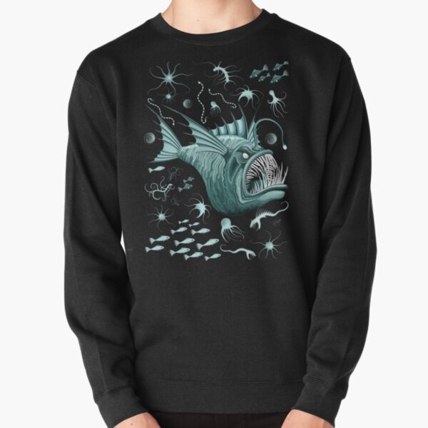 Fish Abyssal Monster on deep ocean zone Pullover Sweatshirt