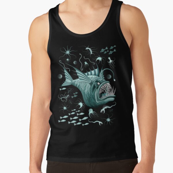 Fish Abyssal Monster on deep ocean zone Tank Top