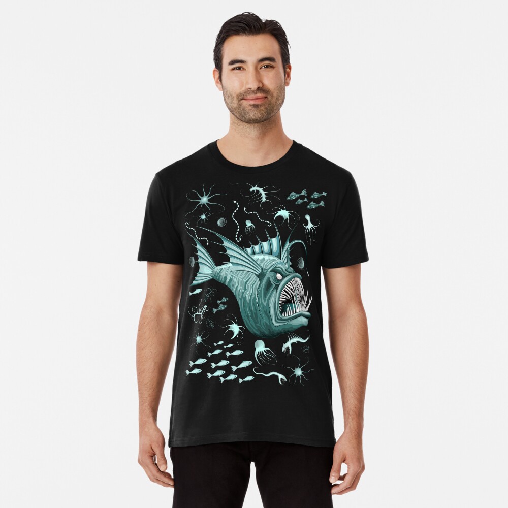 Vista previa del artículo con la obra «Camiseta premium», diseñado y vendido por BluedarkArt.
