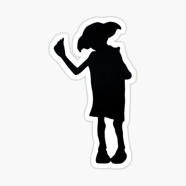 Silhouette d'elfe magique Sticker