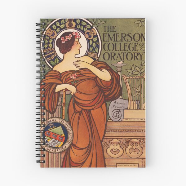 Item preview, The Emerson College of Oratory 1904 Vintage American Art Nouveau Poster designed and sold by retroposters.
