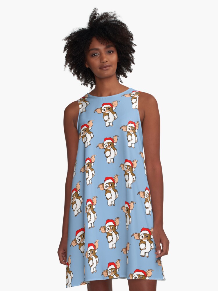 Gizmo Gremlins Christmas A Line Dress