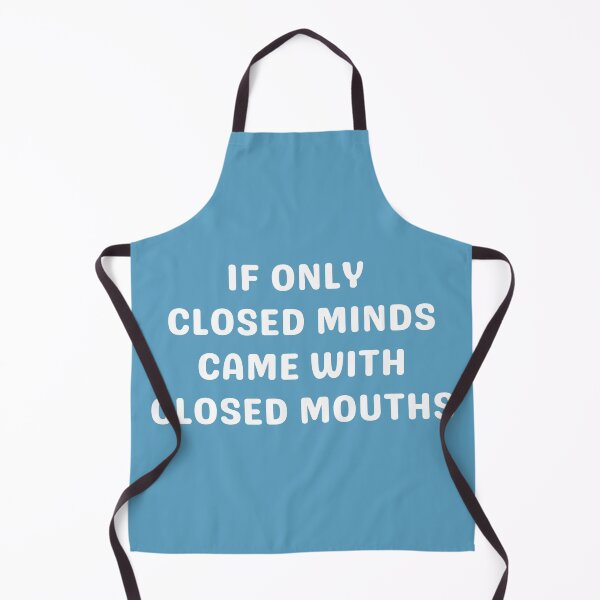 Item preview, CLOSED MINDS CLOSED MOUTHS, WHITE designed and sold by dogwoodandthyme.